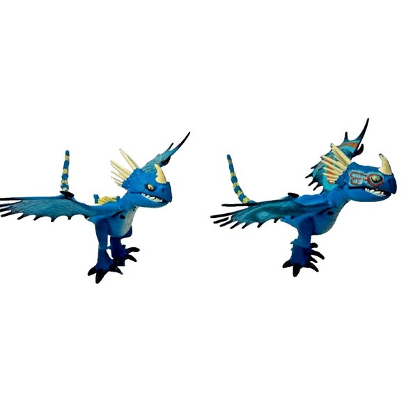 How To Train Your Dragon Defenders of Berk Stormfly Toy Figure Light Up Lot of 2 - Picture 1 of 13